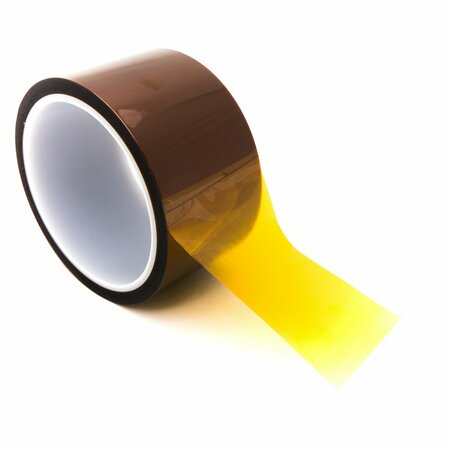 BERTECH High-Temperature Polyimide Tape, 2 Mil Thick, 25 mm Wide x 36 Yards Long, Amber PPT2-25mm